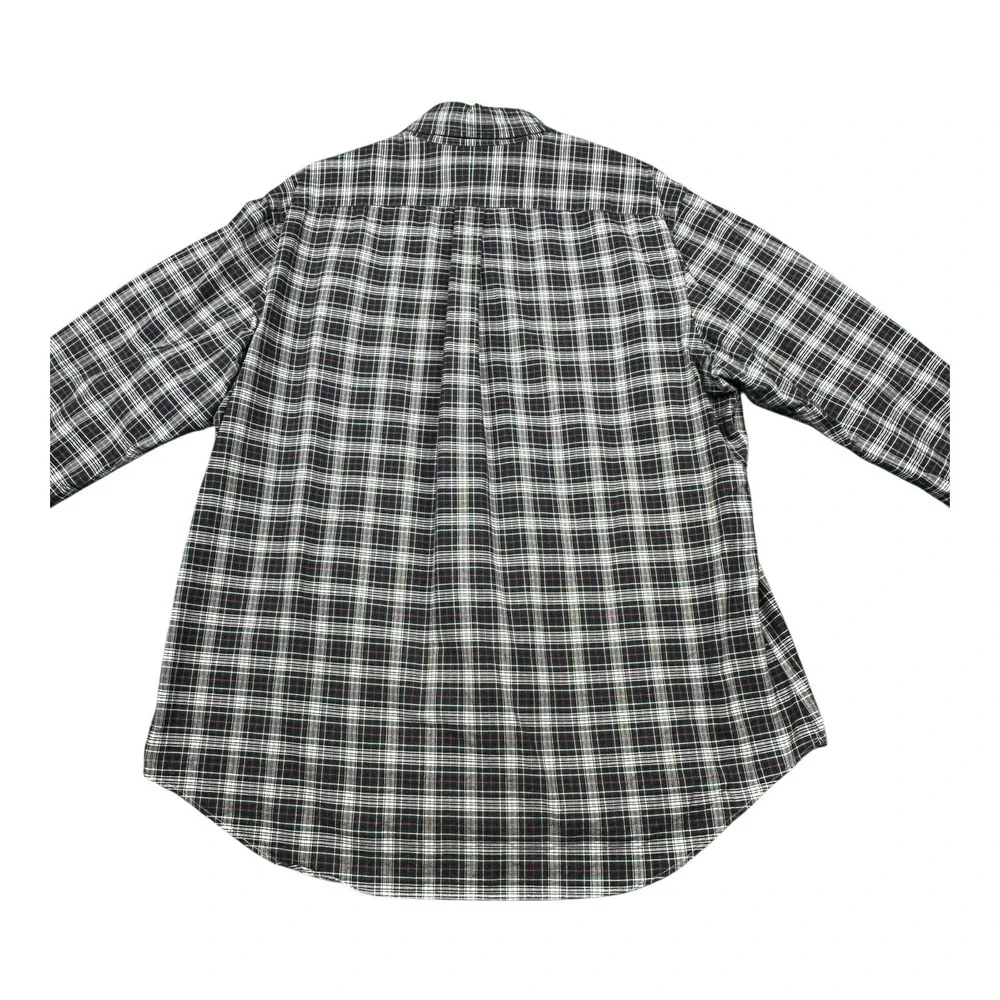 Polo Ralph Lauren Shirt Men XL Green White Black Red Tartan Plaid Classic Preppy